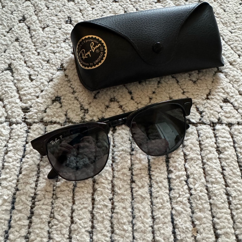 Ray-Ban RB3016 Clubmaster Classic Black polarized